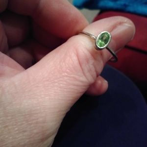 "stackable "peridot ring